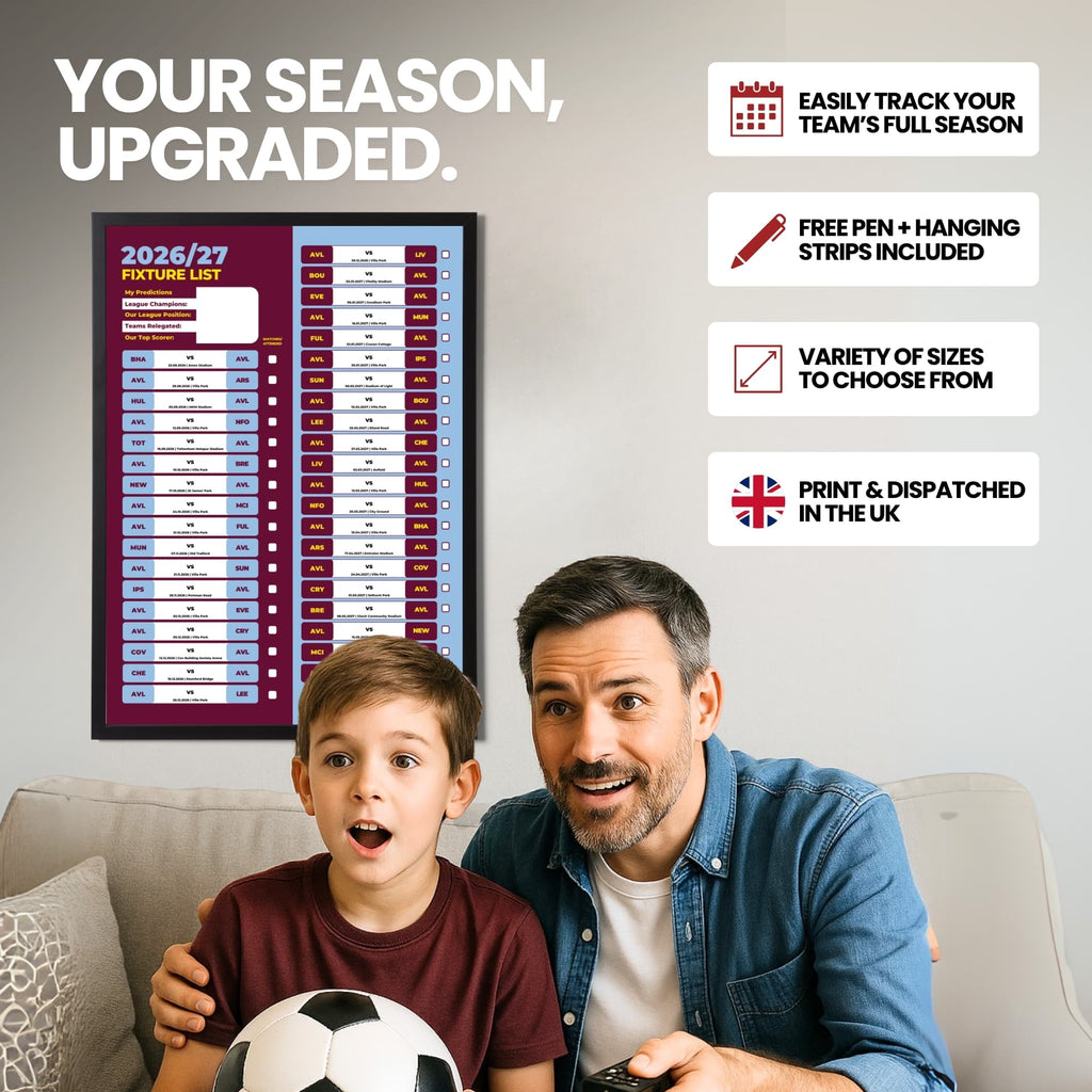 Aston Villa — Your Season Upgraded