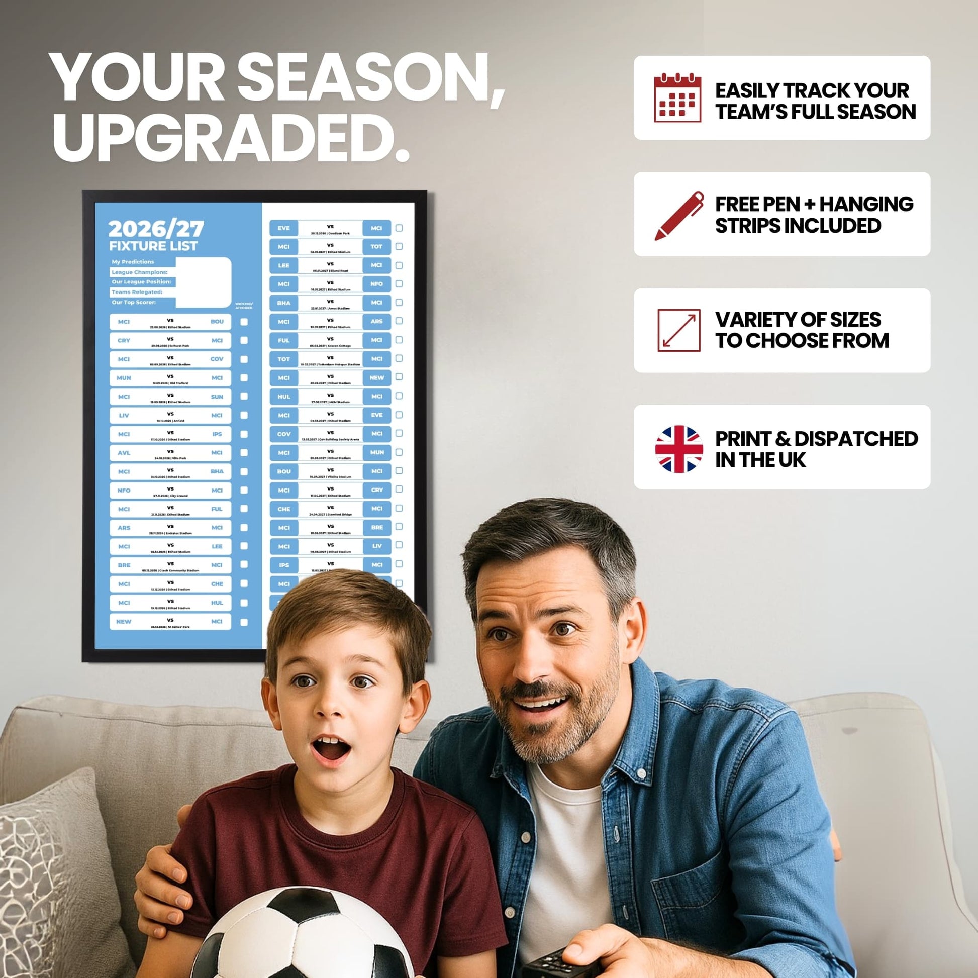 Manchester City — Your Season Upgraded