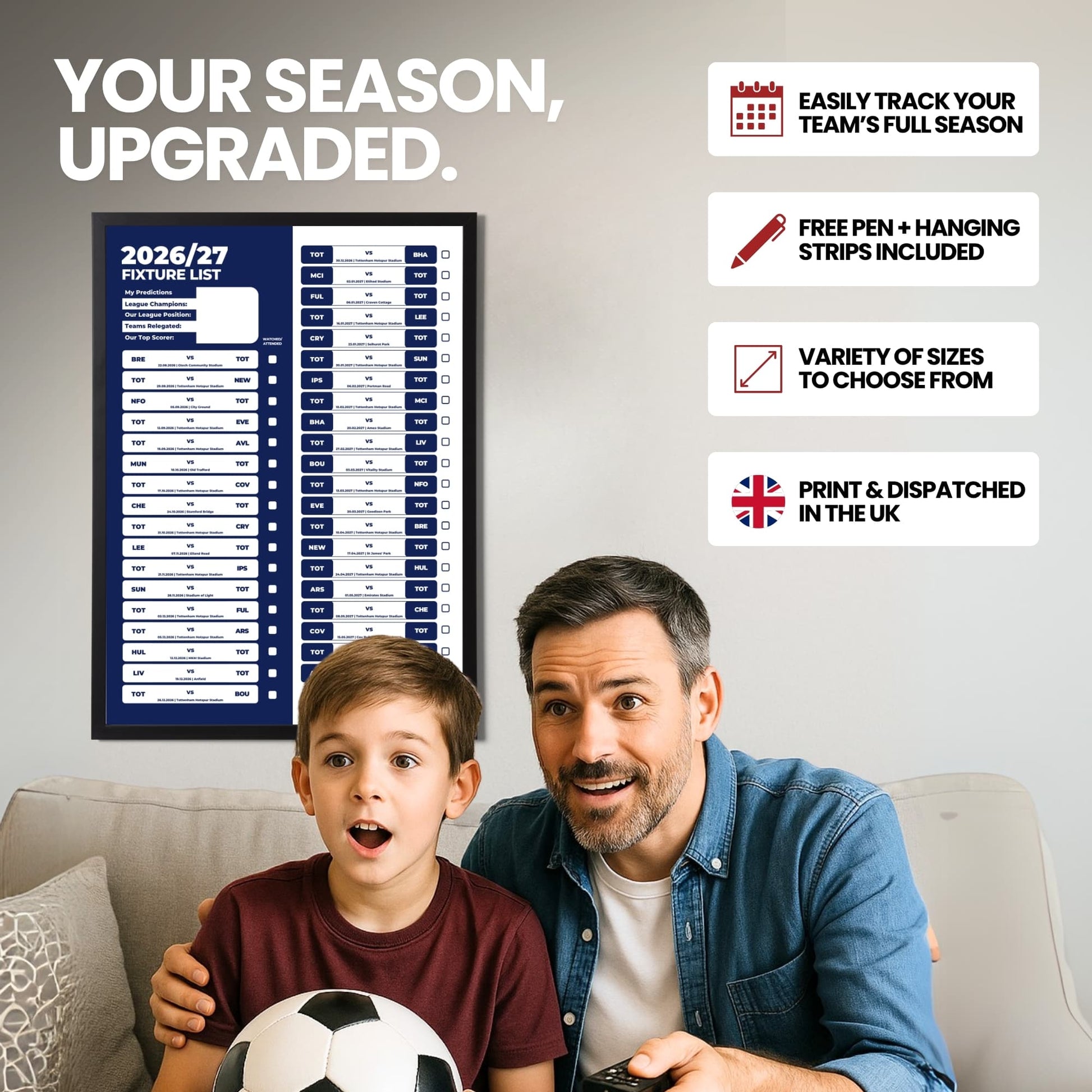 Tottenham Hotspur — Your Season Upgraded