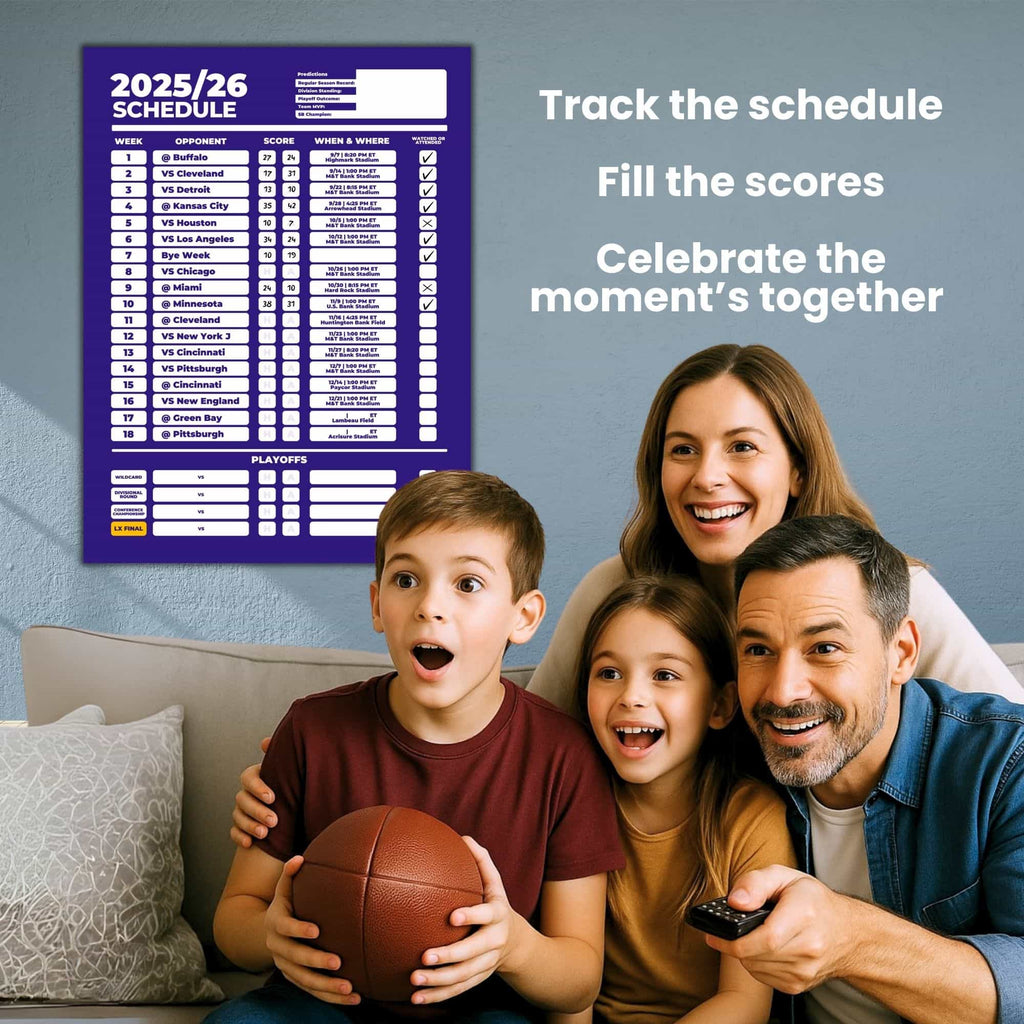 American Football Schedule Posters For 2025/26 Season