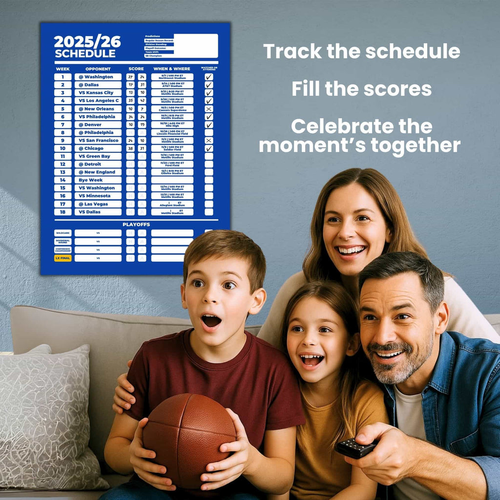 American Football Schedule Posters For 2025/26 Season