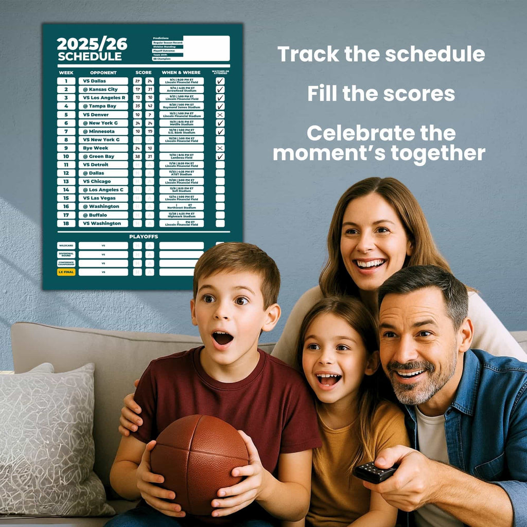 American Football Schedule Posters For 2025/26 Season
