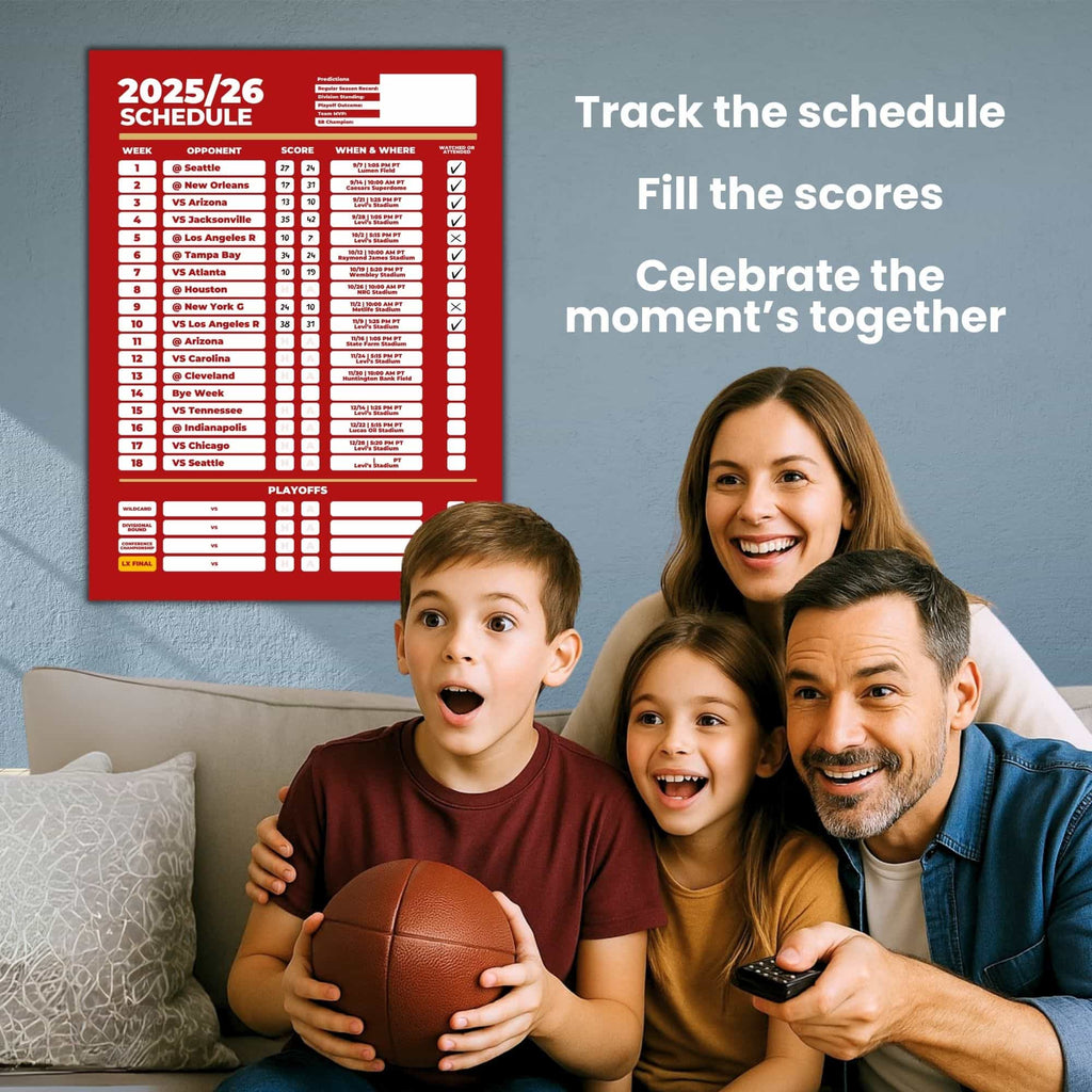 American Football Schedule Posters For 2025/26 Season