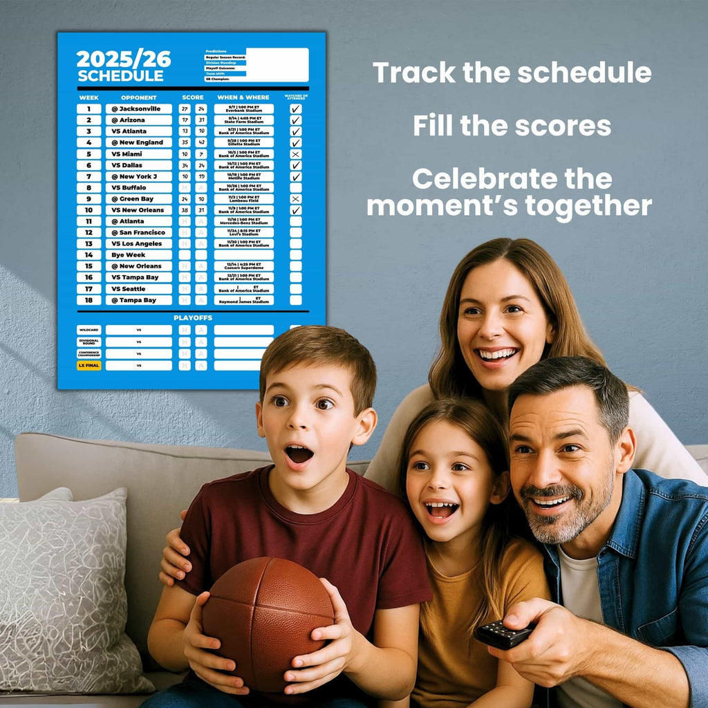 American Football Schedule Posters For 2025/26 Season