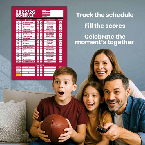 American Football Schedule Posters For 2025/26 Season