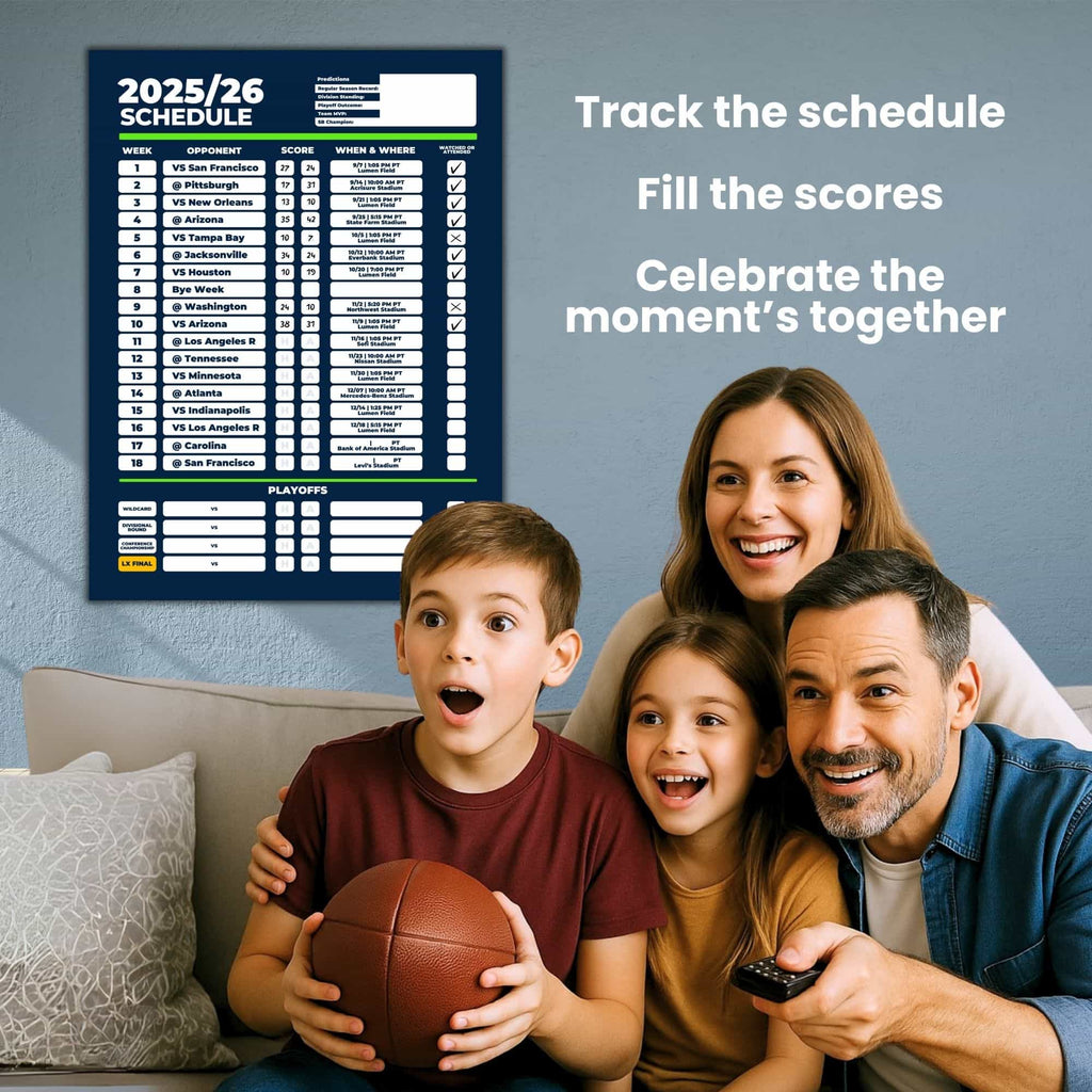 American Football Schedule Posters For 2025/26 Season