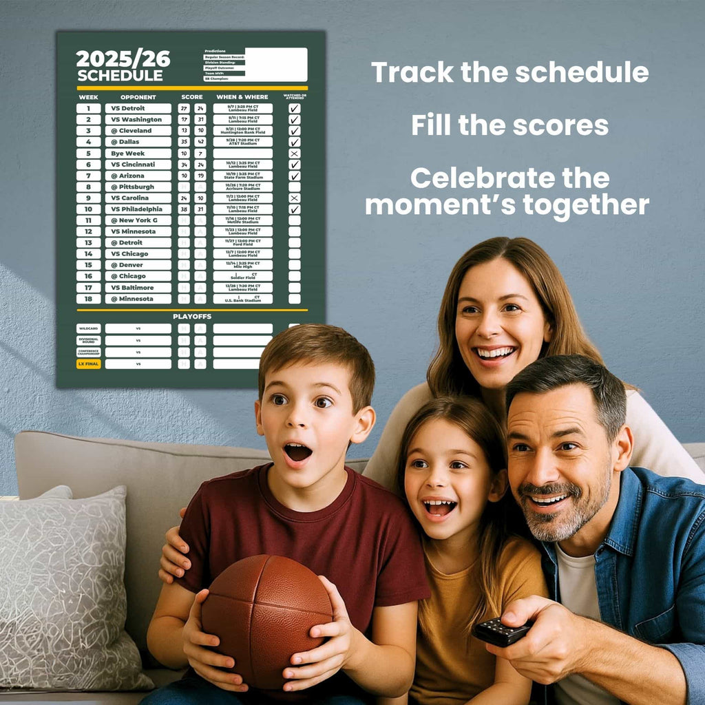 American Football Schedule Posters For 2025/26 Season