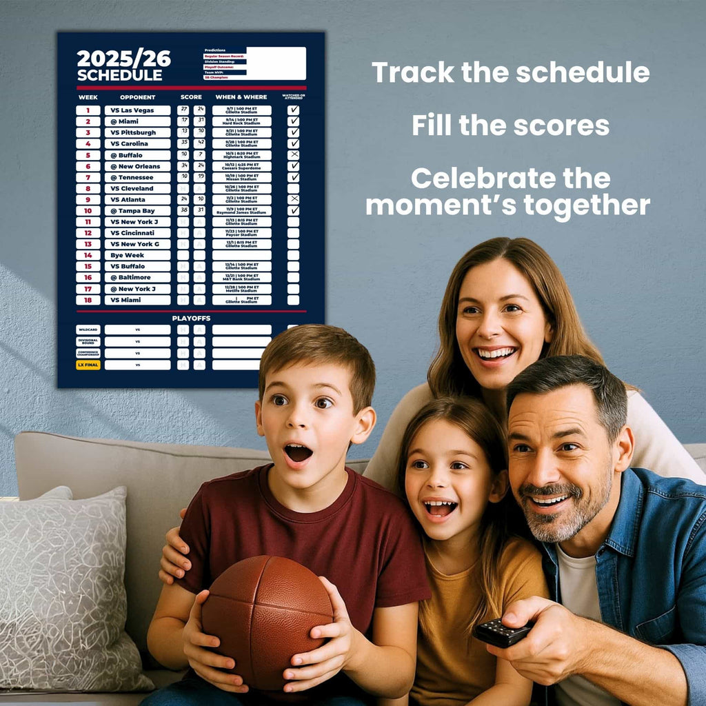American Football Schedule Posters For 2025/26 Season