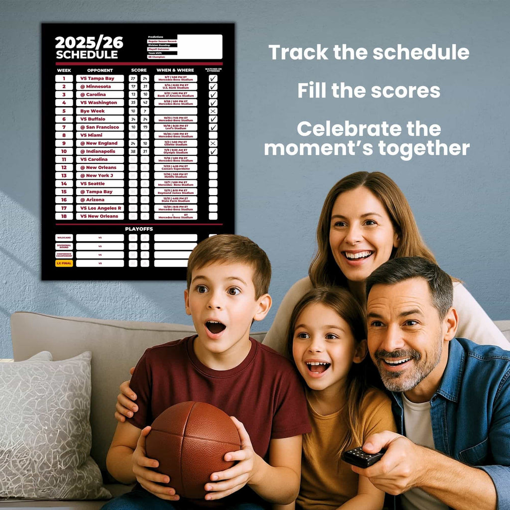 American Football Schedule Posters For 2025/26 Season
