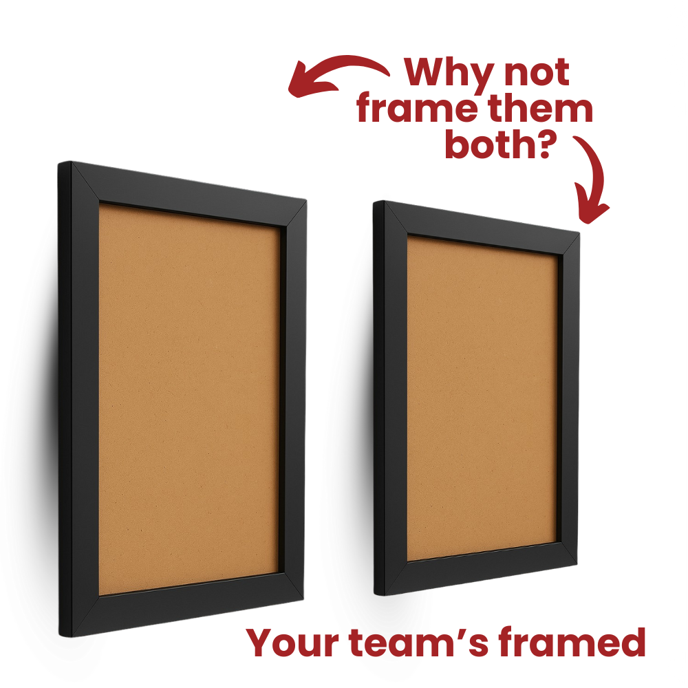 2x Frames (No Glass) - Easy to write on