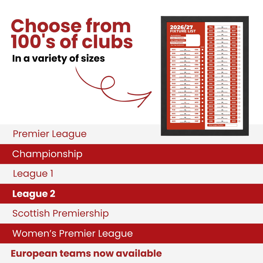 Accrington Stanley — Choose From 100s of Clubs