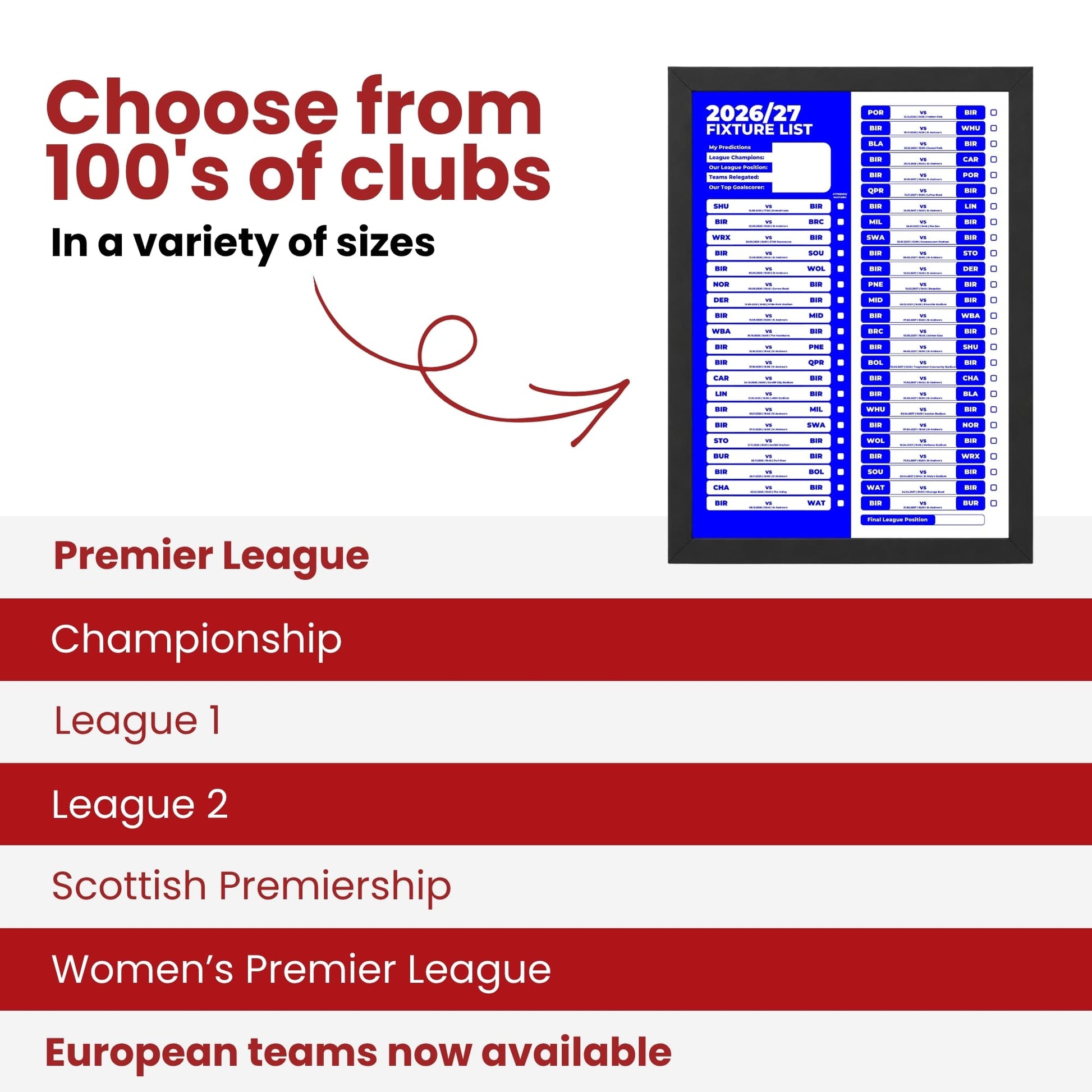 Birmingham City — Choose From 100s of Clubs
