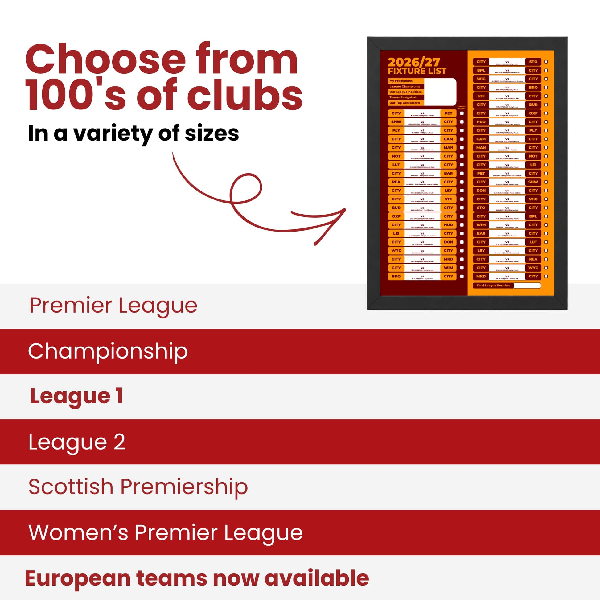 Bradford City — Choose From 100s of Clubs