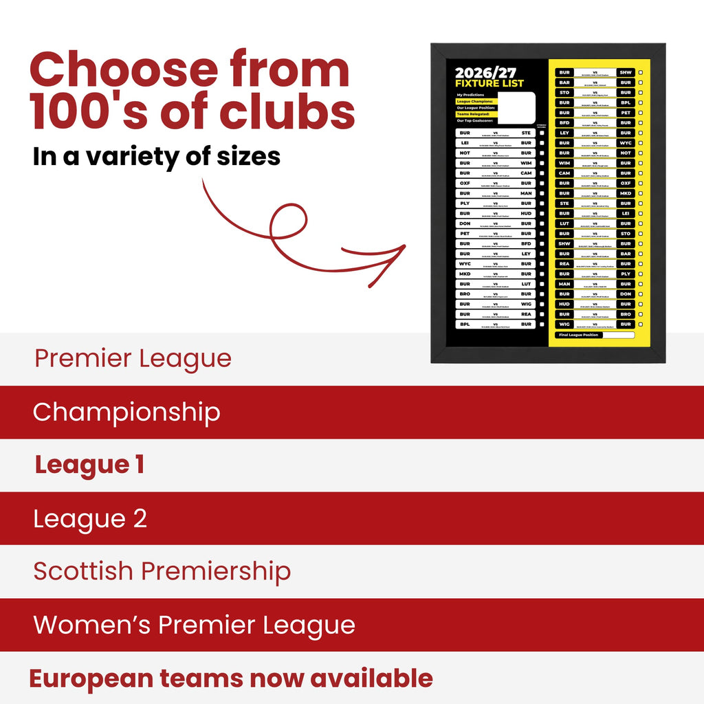 Burton Albion — Choose From 100s of Clubs