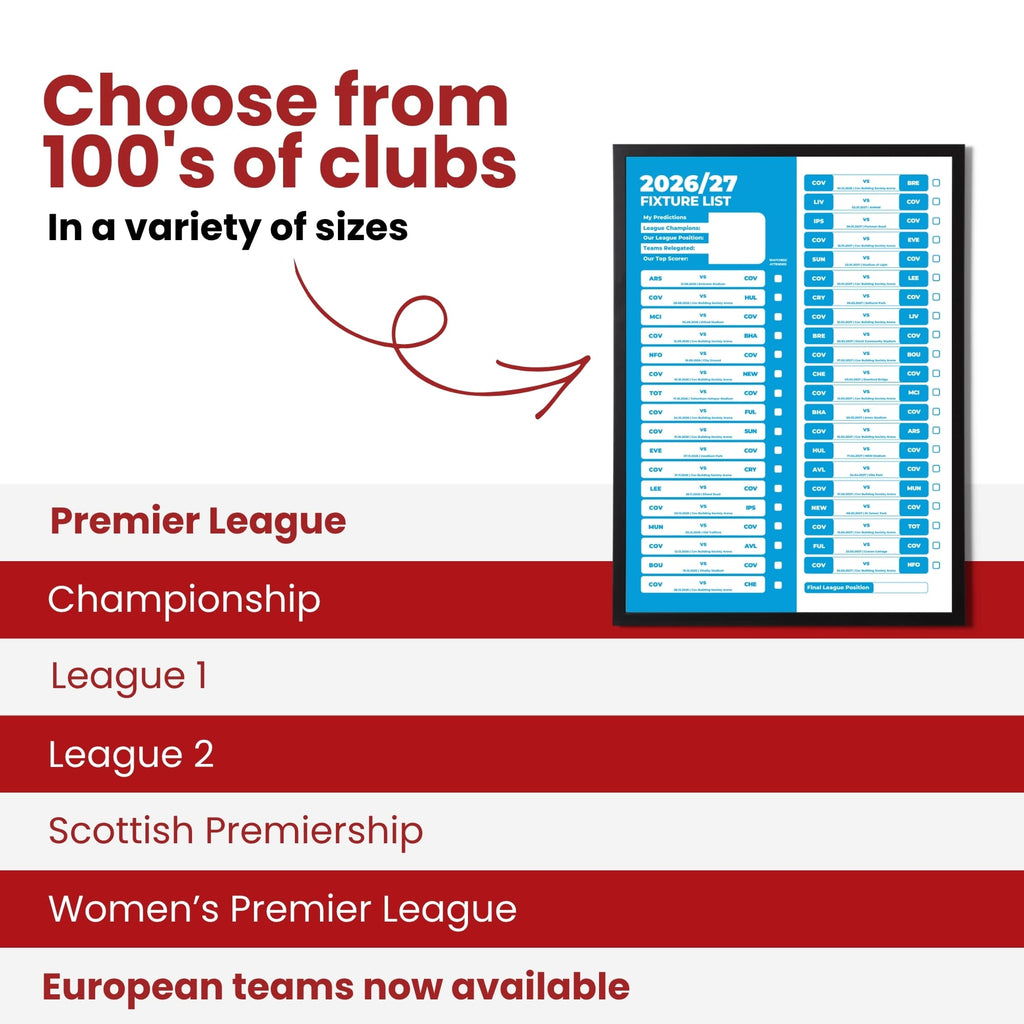 Coventry — Choose From 100s of Clubs