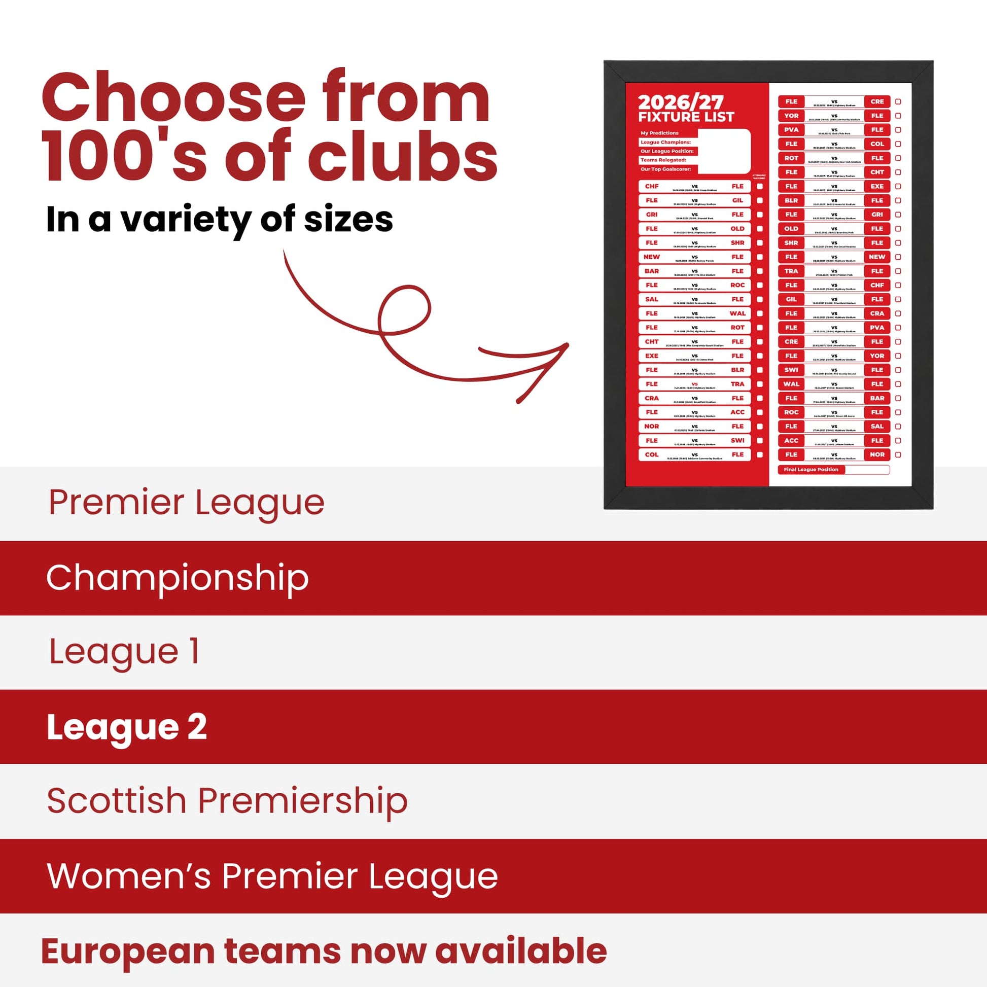 Fleetwood Town — Choose From 100s of Clubs