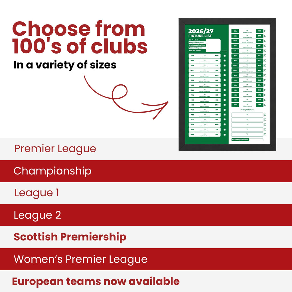 Hibernian — Choose From 100s of Clubs