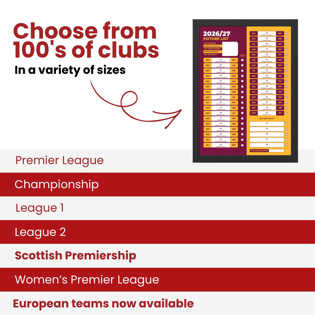 Motherwell — Choose From 100s of Clubs