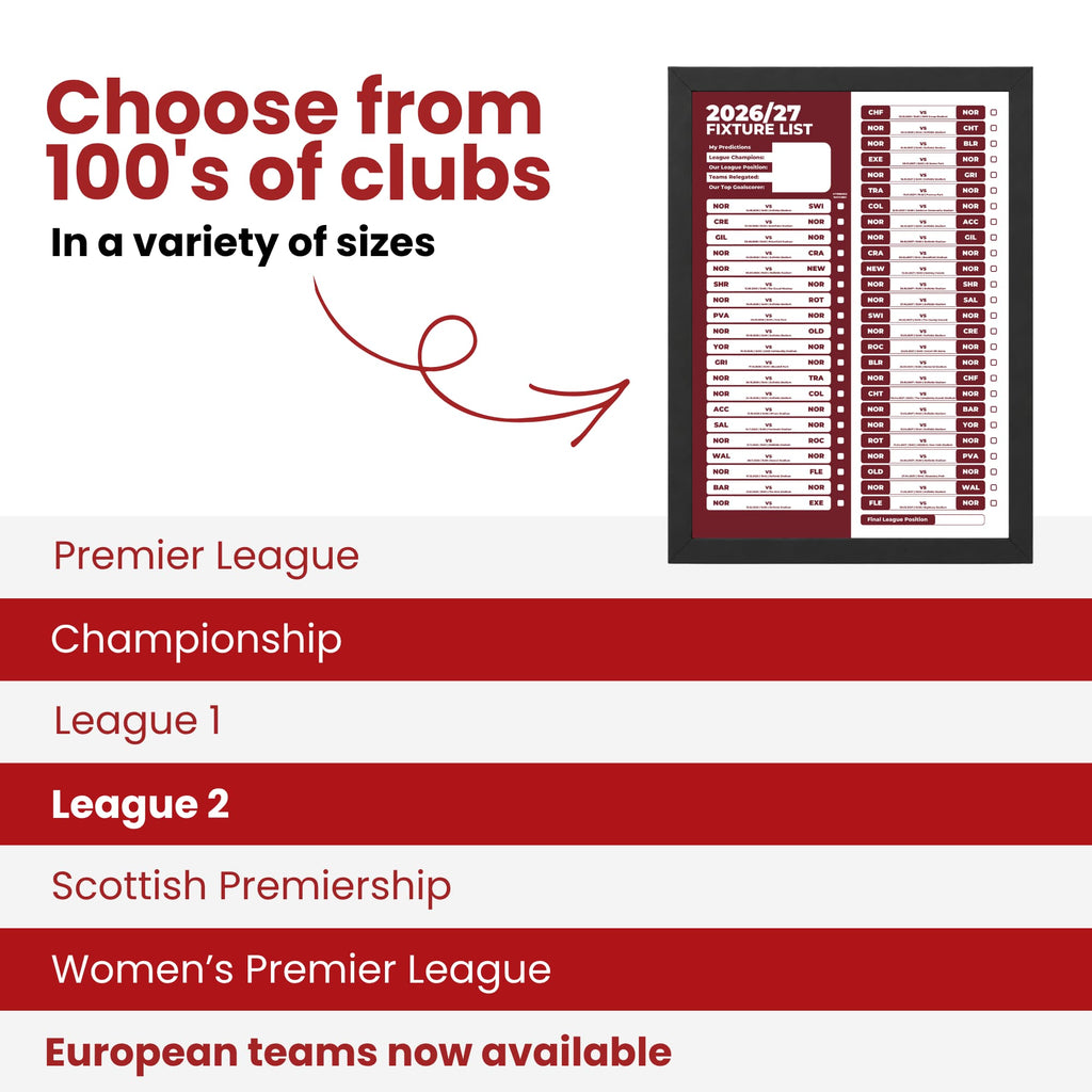 Northampton Town — Choose From 100s of Clubs