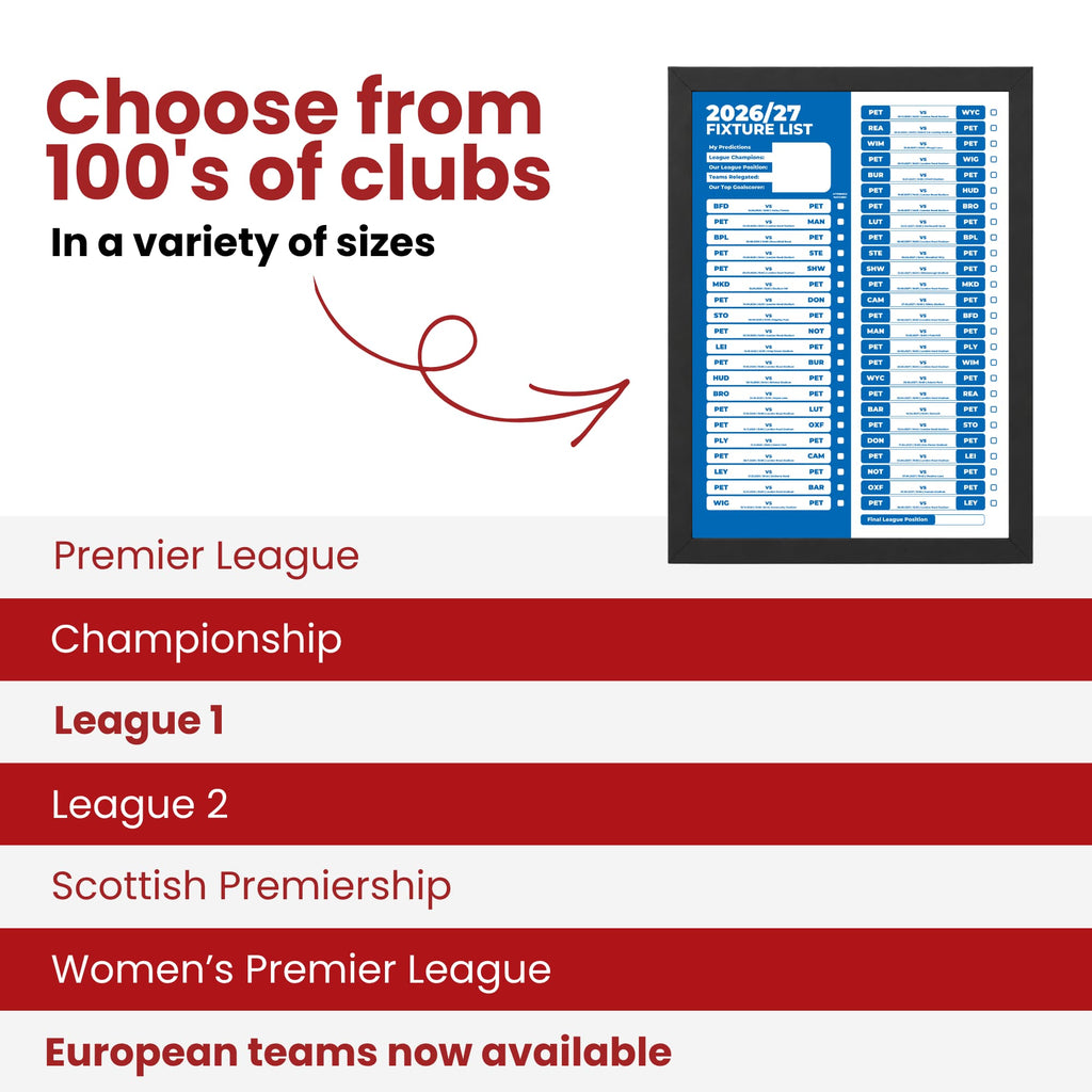 Peterborough United — Choose From 100s of Clubs