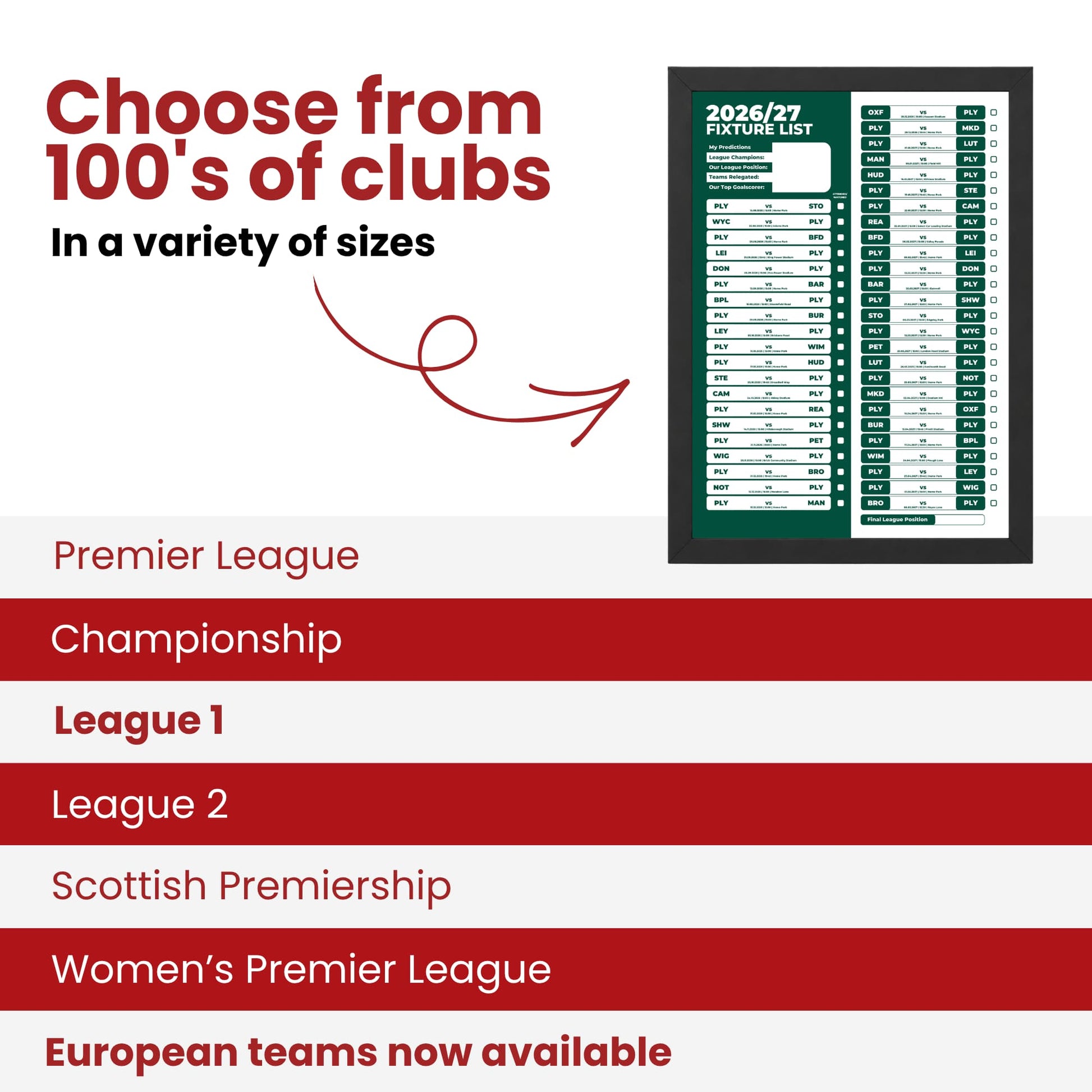 Plymouth Argyle — Choose From 100s of Clubs