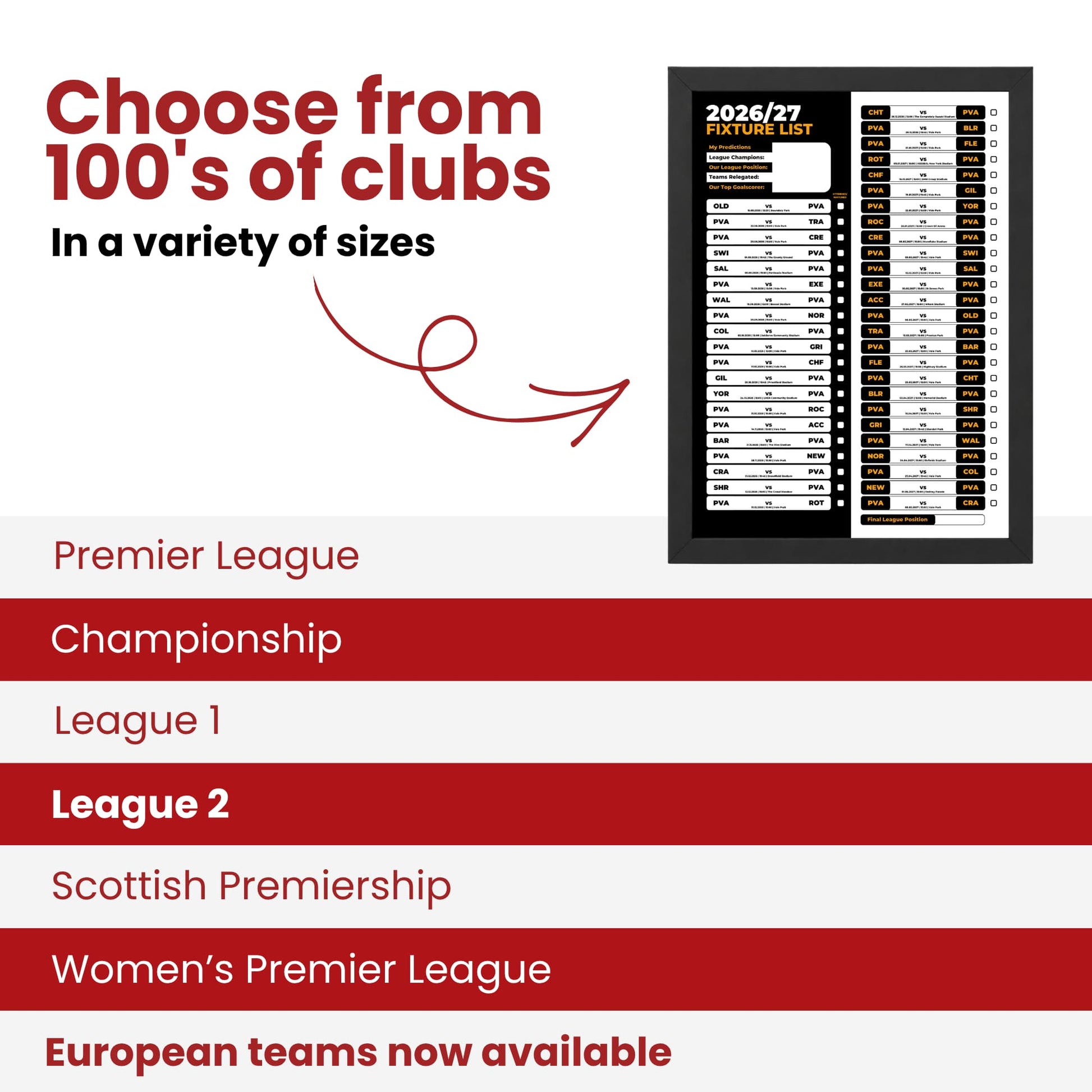 Port Vale — Choose From 100s of Clubs