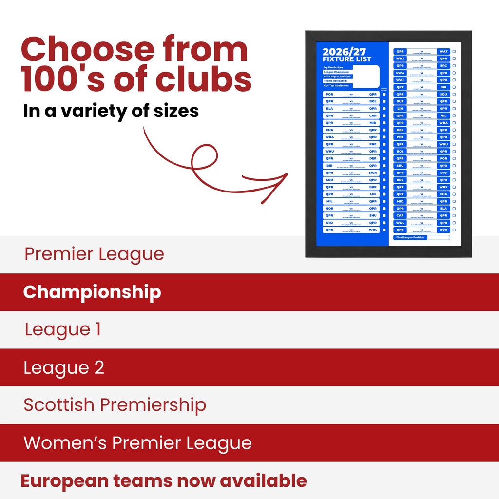 Queens Park Rangers — Choose From 100s of Clubs
