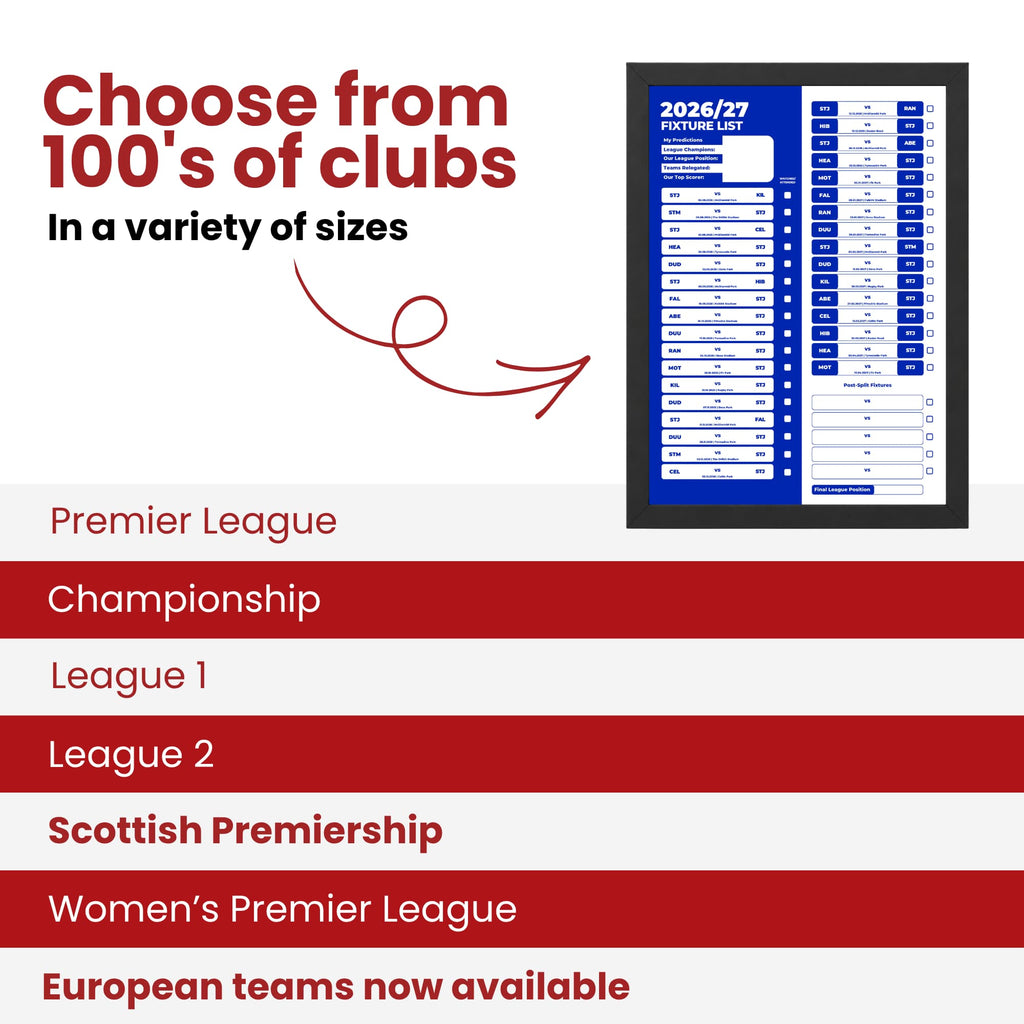 St Johnstone — Choose From 100s of Clubs