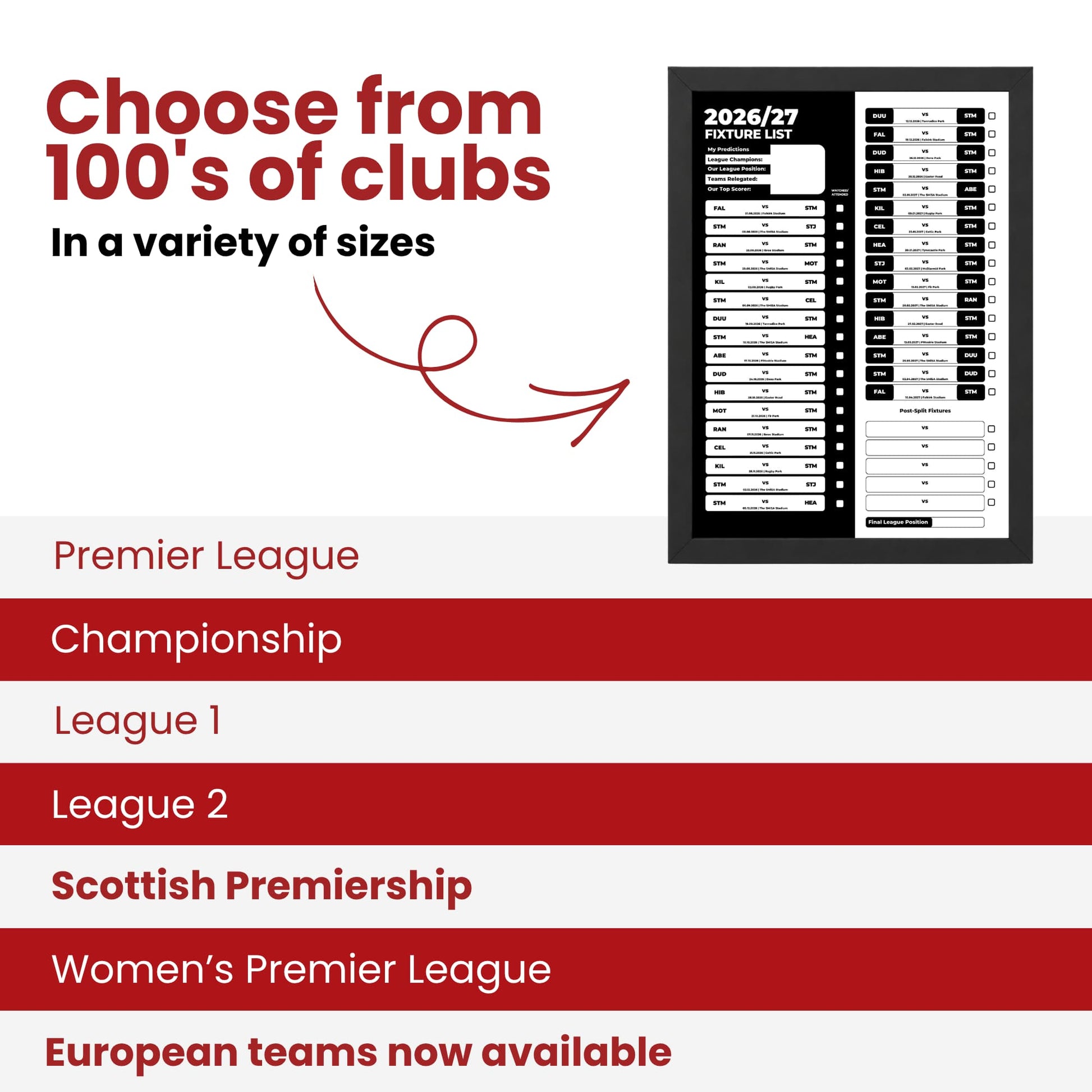 St Mirren — Choose From 100s of Clubs