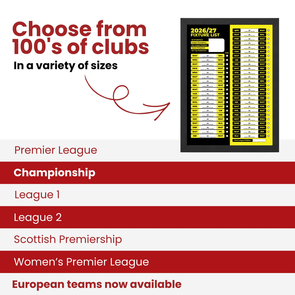 Watford — Choose From 100s of Clubs