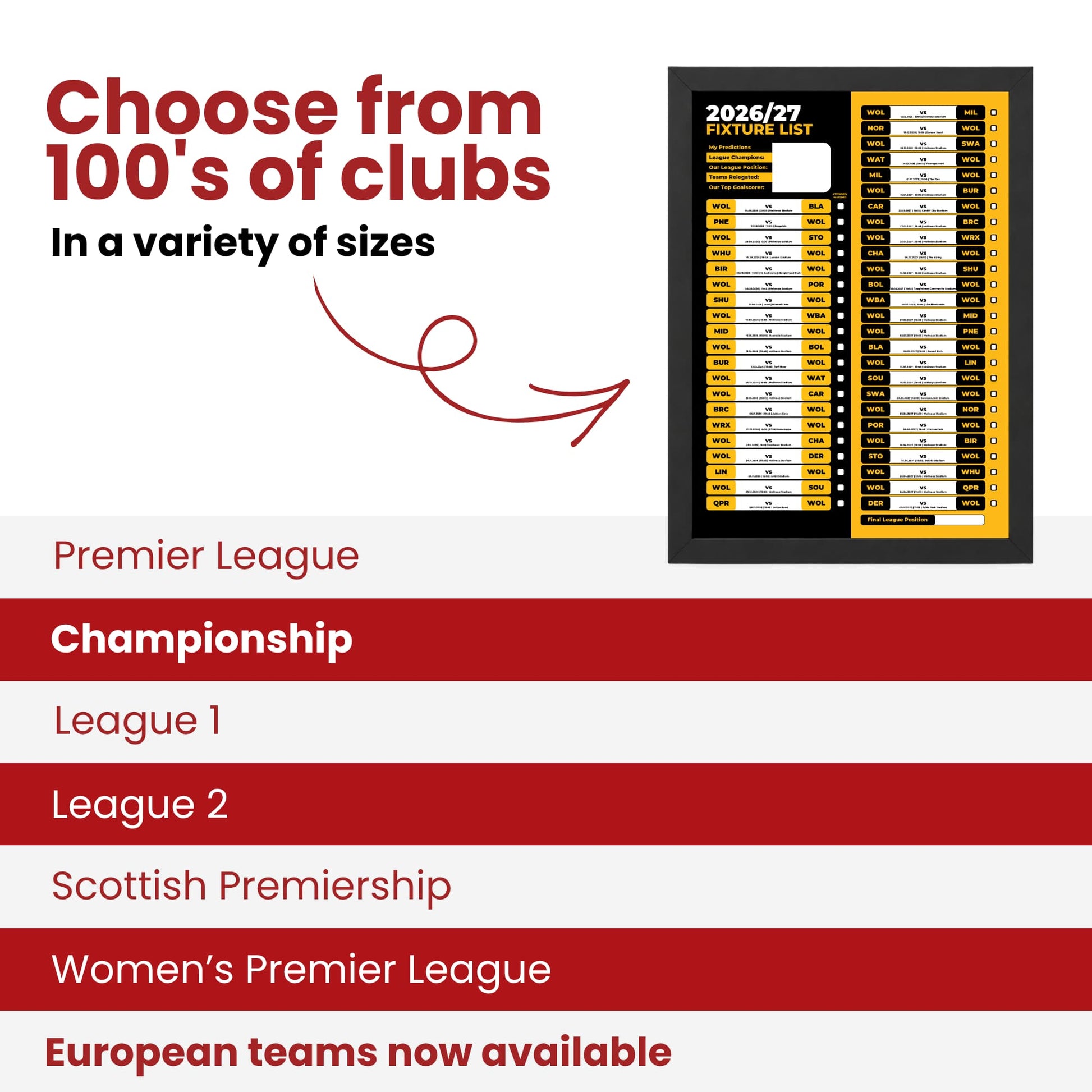 Wolverhampton Wanderers — Choose From 100s of Clubs