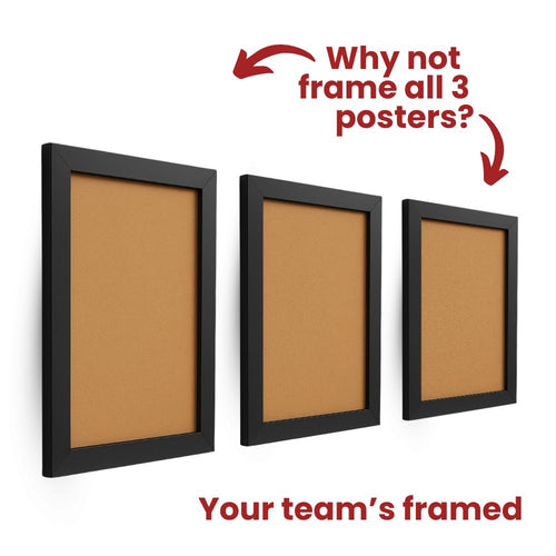3x Frames (No Glass) - Easy to write on