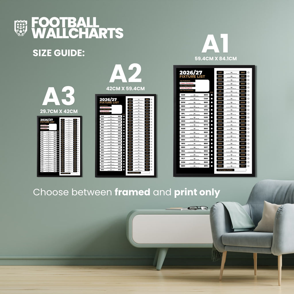 Bromley — Size Chart