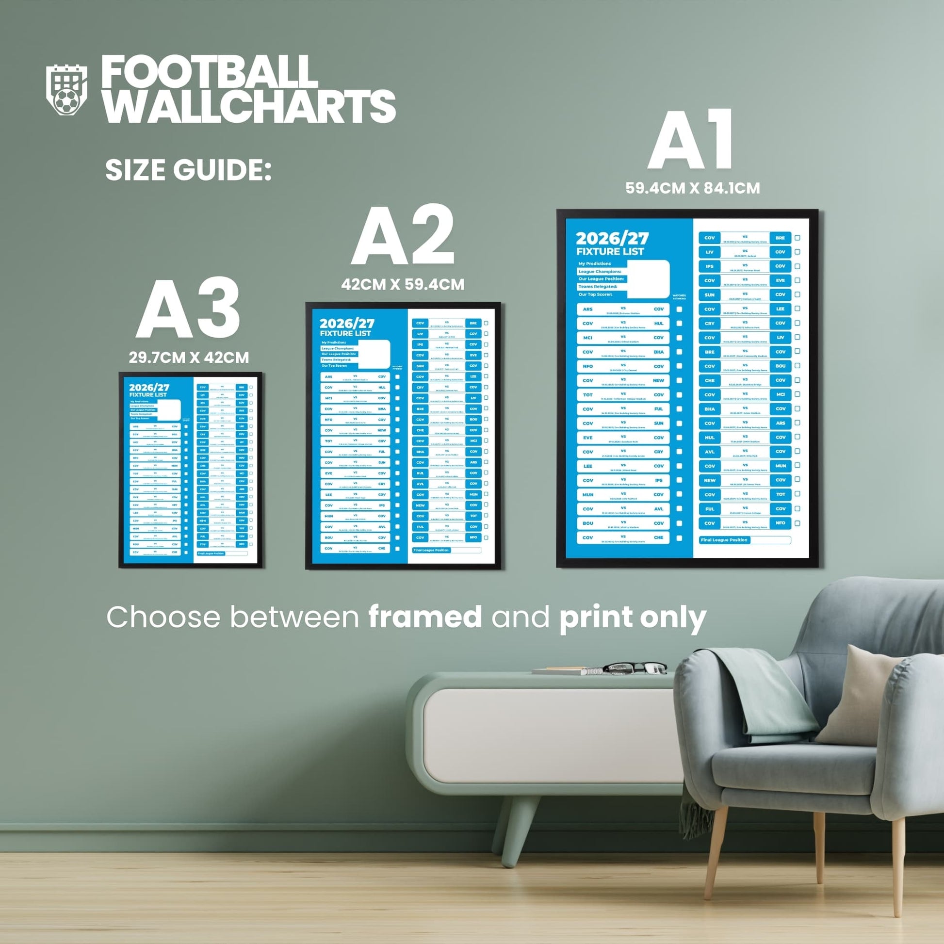 Coventry — Size Chart