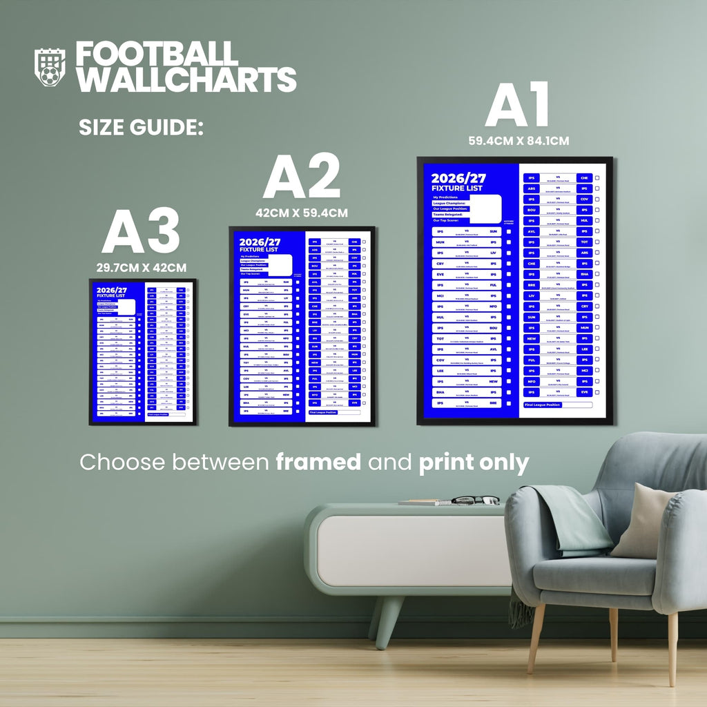 Ipswich — Size Chart