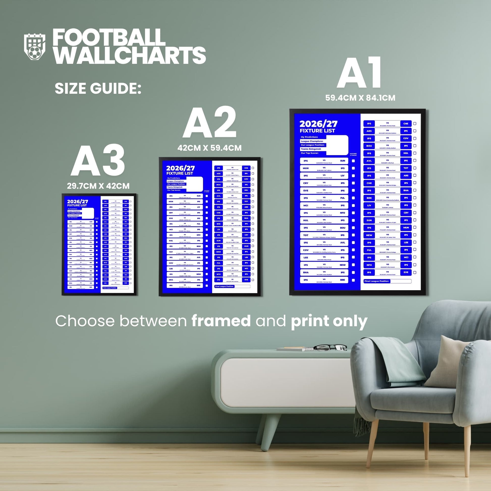 Ipswich — Size Chart