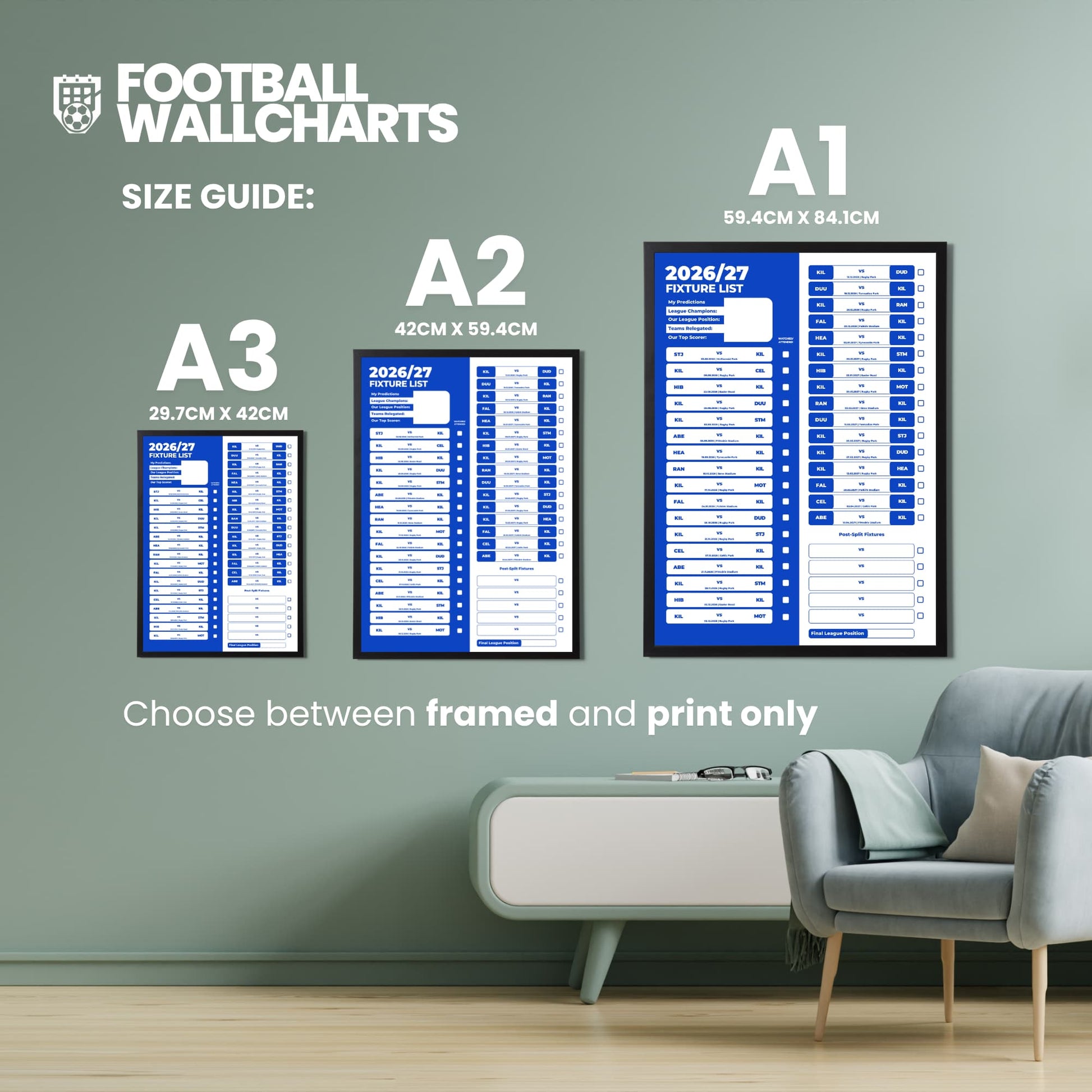 Kilmarnock — Size Chart