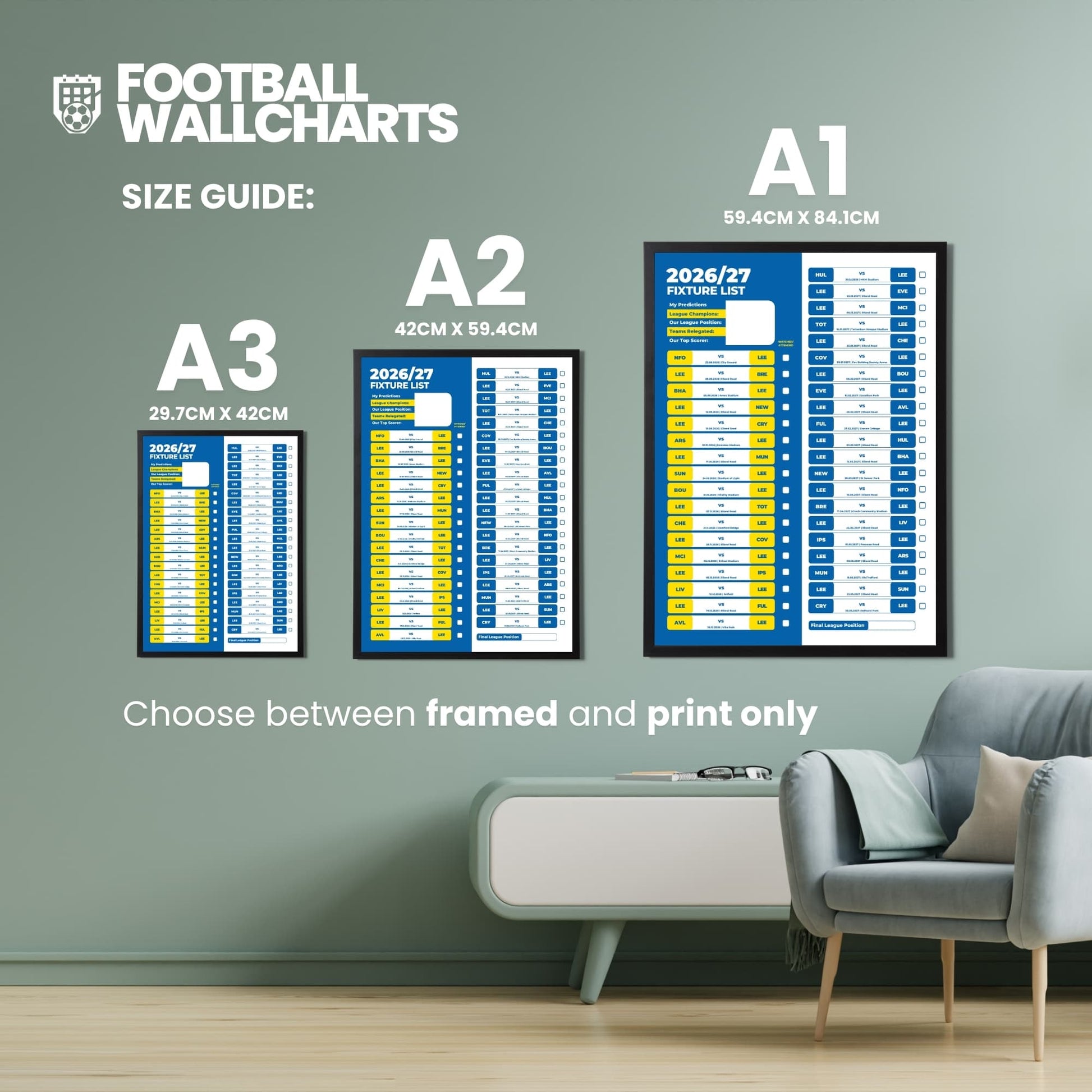 Leeds United — Size Chart