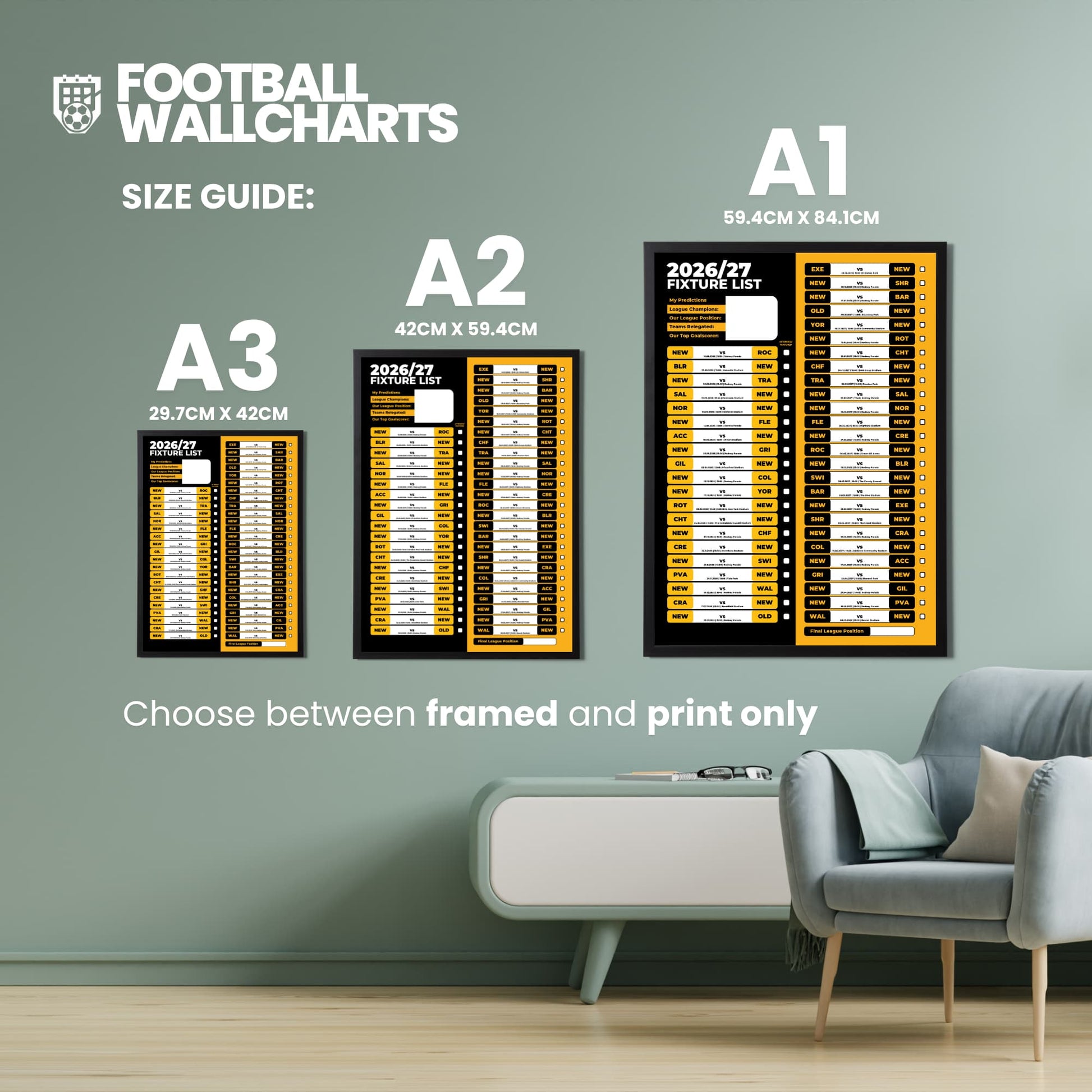 Newport County — Size Chart