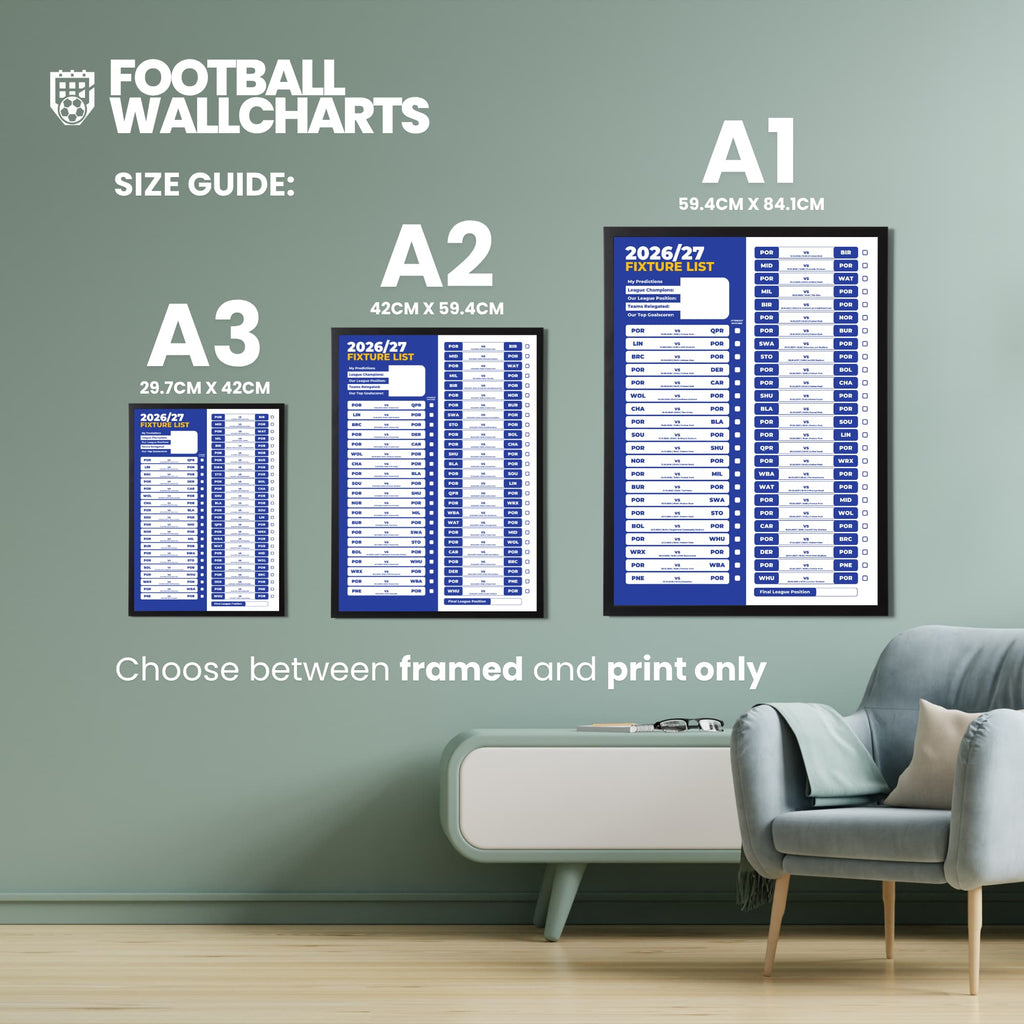 Portsmouth — Size Chart