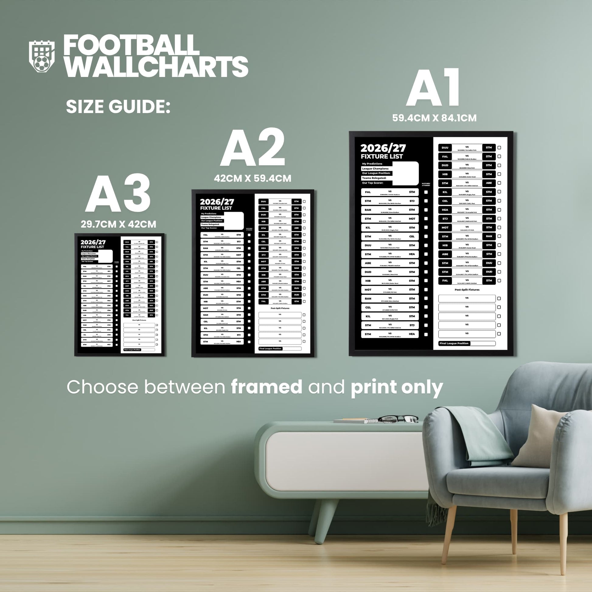 St Mirren — Size Chart