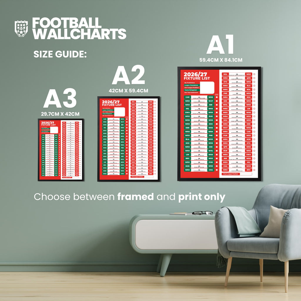 Wrexham — Size Chart