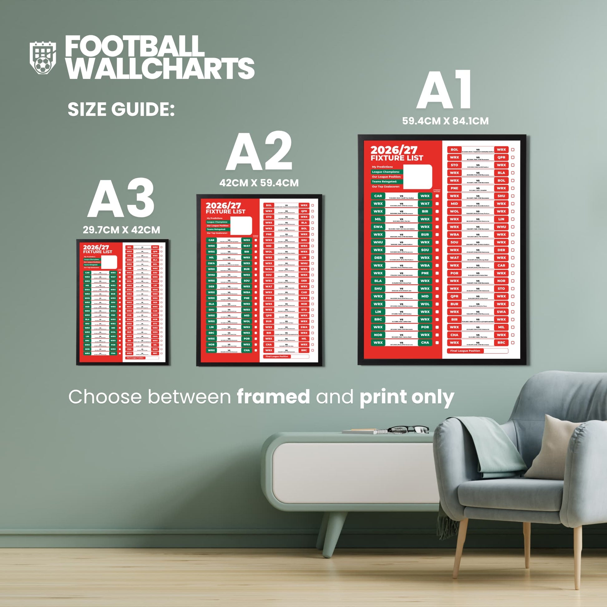 Wrexham — Size Chart