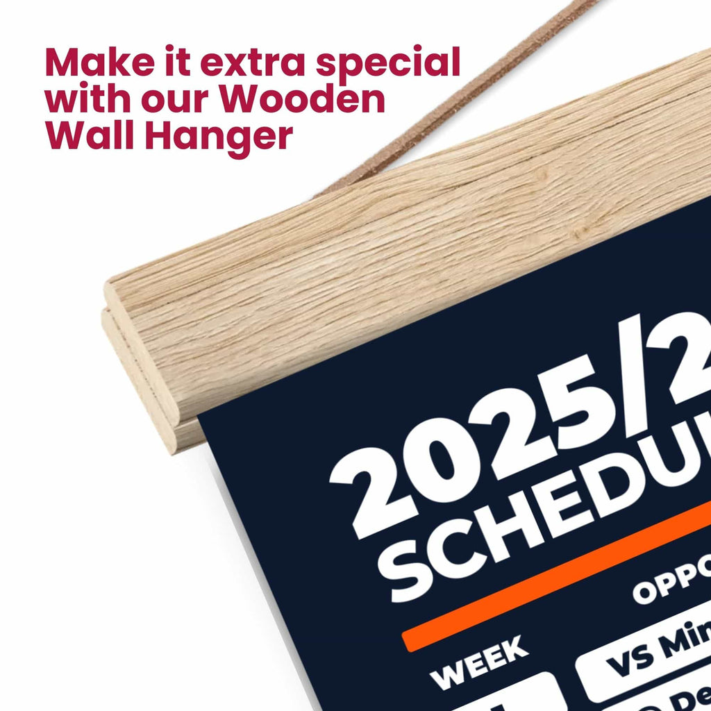 American Football Schedule Posters For 2025/26 Season