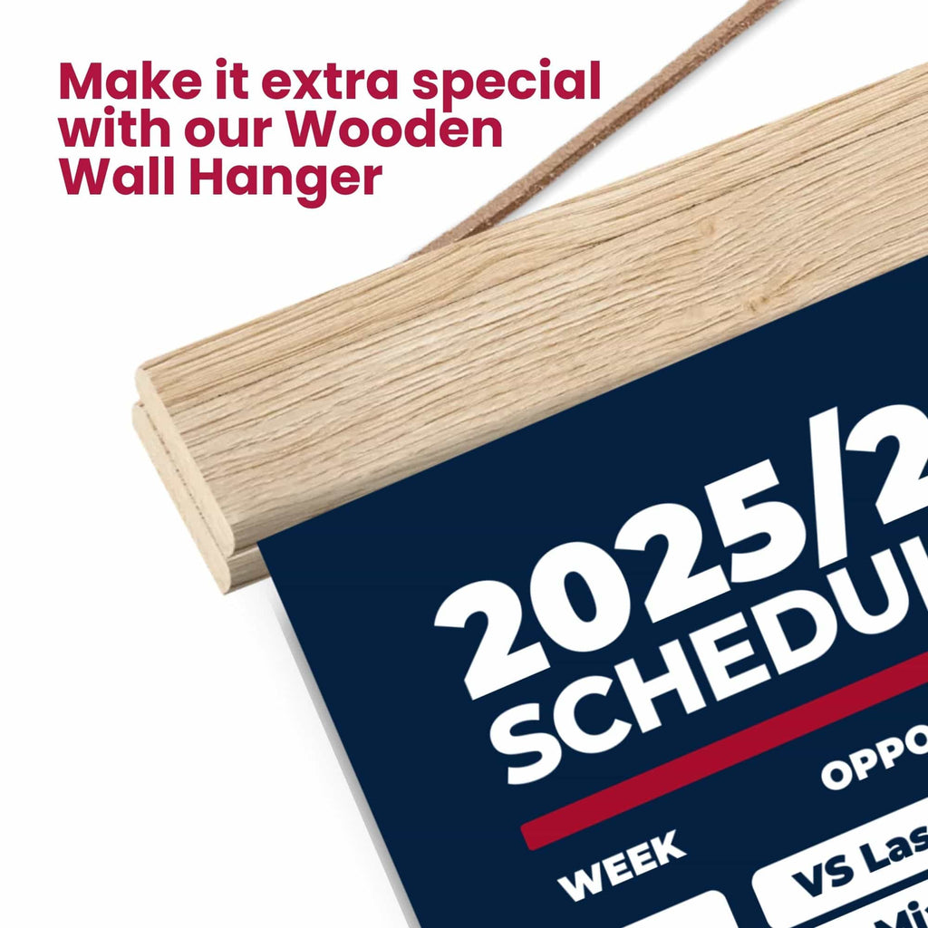 American Football Schedule Posters For 2025/26 Season