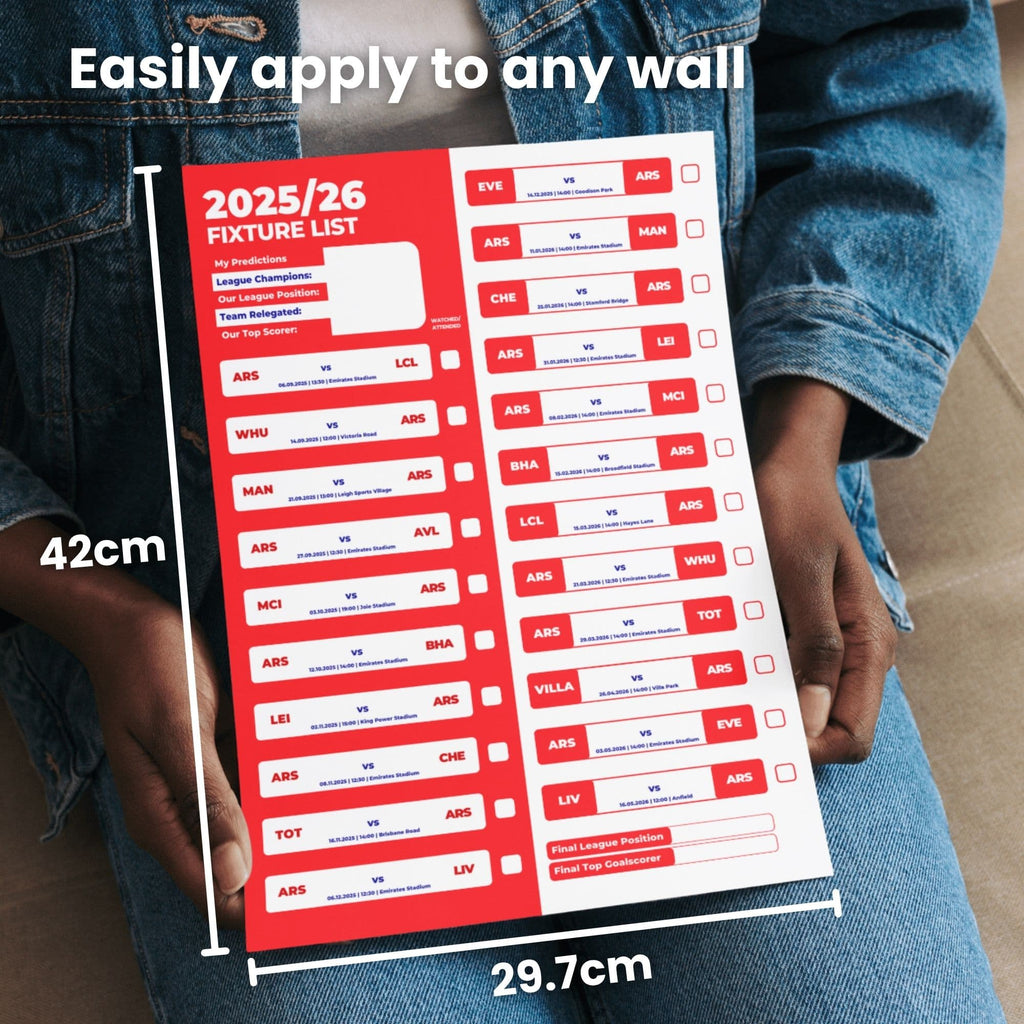 Women's Super League Clubs - 2025/26 Football Fixture Poster - A3 Size (29.7x42cm)