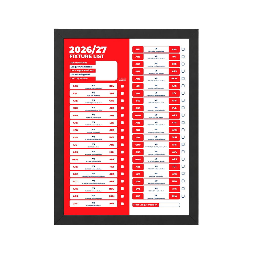 Arsenal — Black Frame Mockup