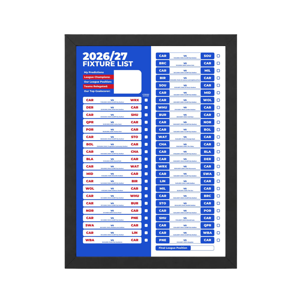 Cardiff City — Black Frame Mockup