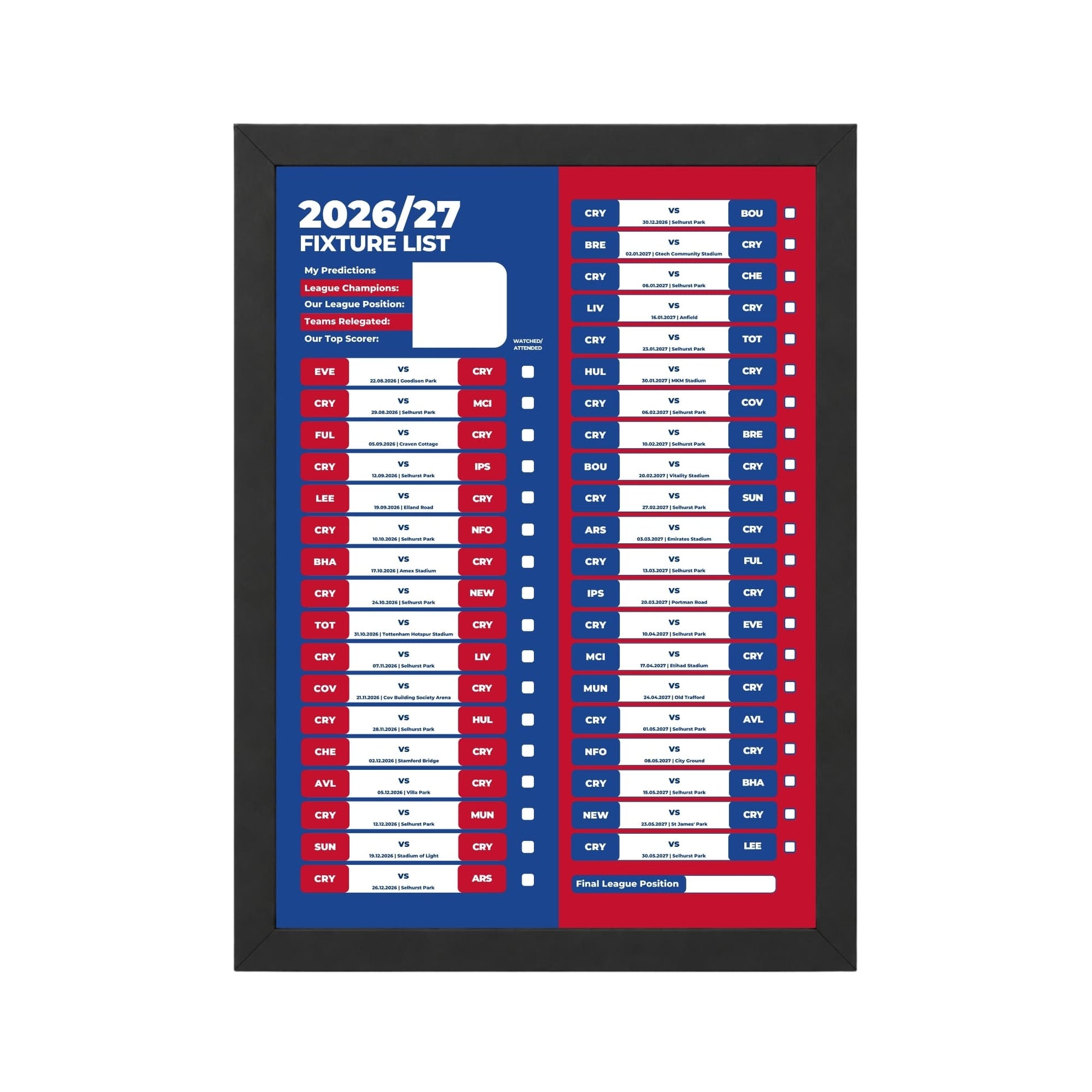 Crystal Palace — Black Frame Mockup