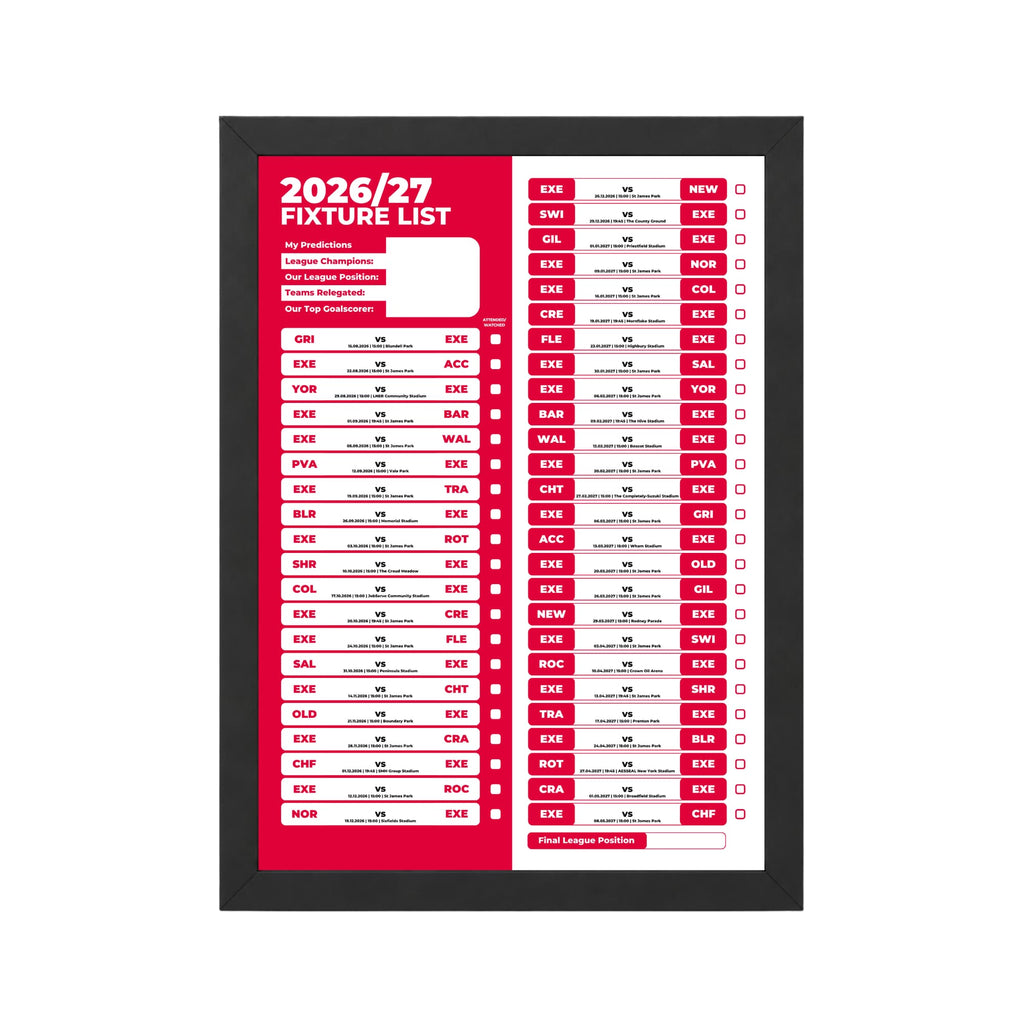 Exeter City — Black Frame Mockup